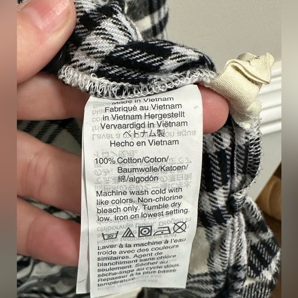 Madewell Flannel Oversized Ex-Boyfriend Shirt in Romana Plaid 💯 Cotton size S - Picture 6 of 6